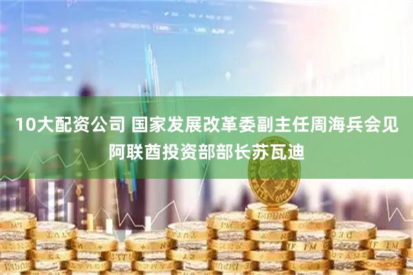 10大配资公司 国家发展改革委副主任周海兵会见阿联酋投资部部长苏瓦迪